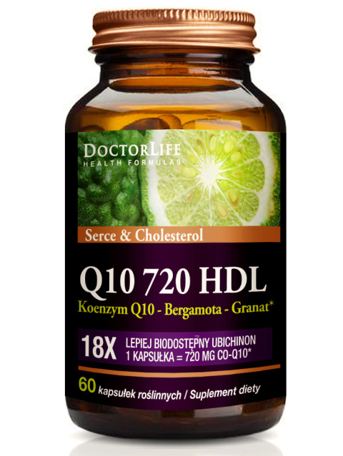 Co-Q10 720 Koenzym Q10 – Bergamota, Granat | 60 kapsułek | Doctor Life