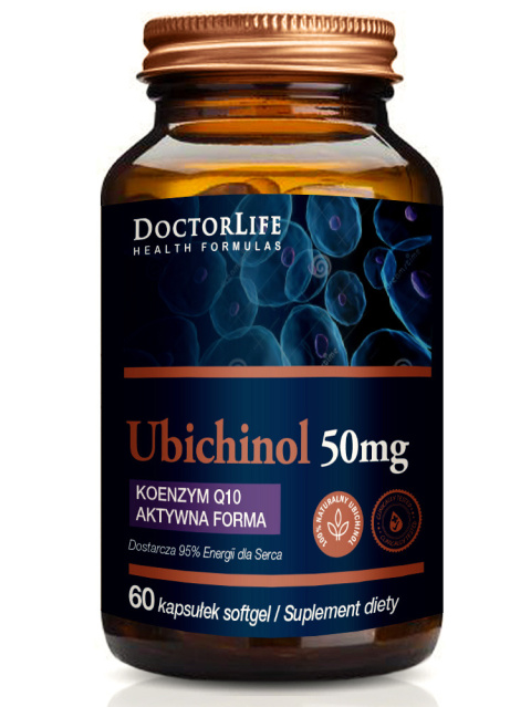 Ubichinol 50mg Koenzym Q10 Aktywna forma | 60 kapsułek | Doctor Life