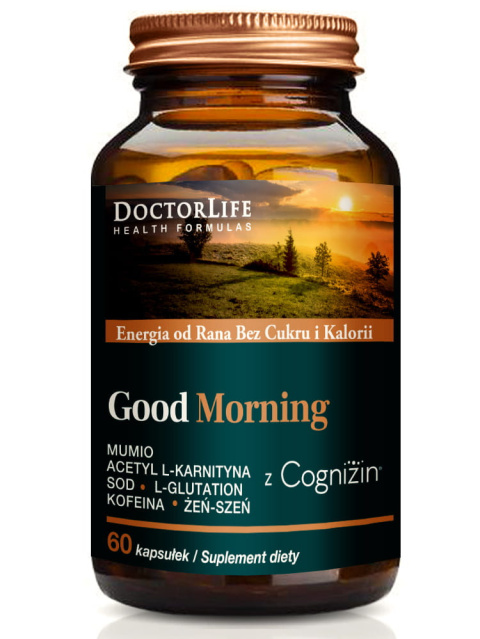 Good Morning Energia od Rana Bez Cukru i Kalorii | 60 kapsułek | Doctor Life