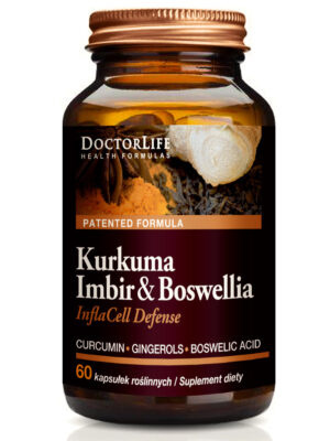 InflaCell Defense Kurkuma, Imbir, Boswellia | 60 kapsułek | Doctor Life